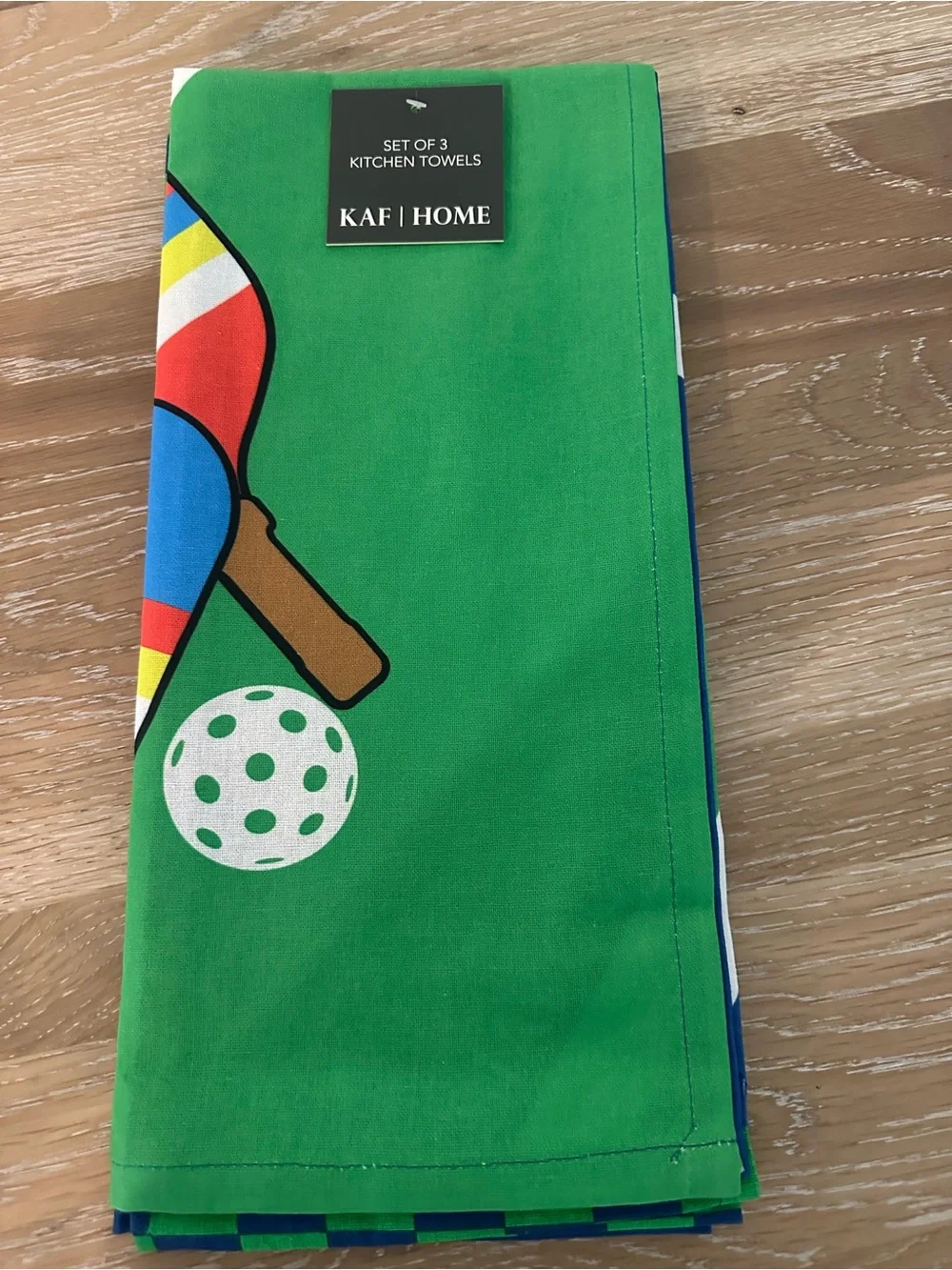 Pickle Ball Theme Kitchen Towels Set of 3